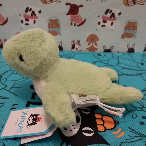 Jellycat Fluffy Turtle- New With Tag Authentic - Picture 4 of 6